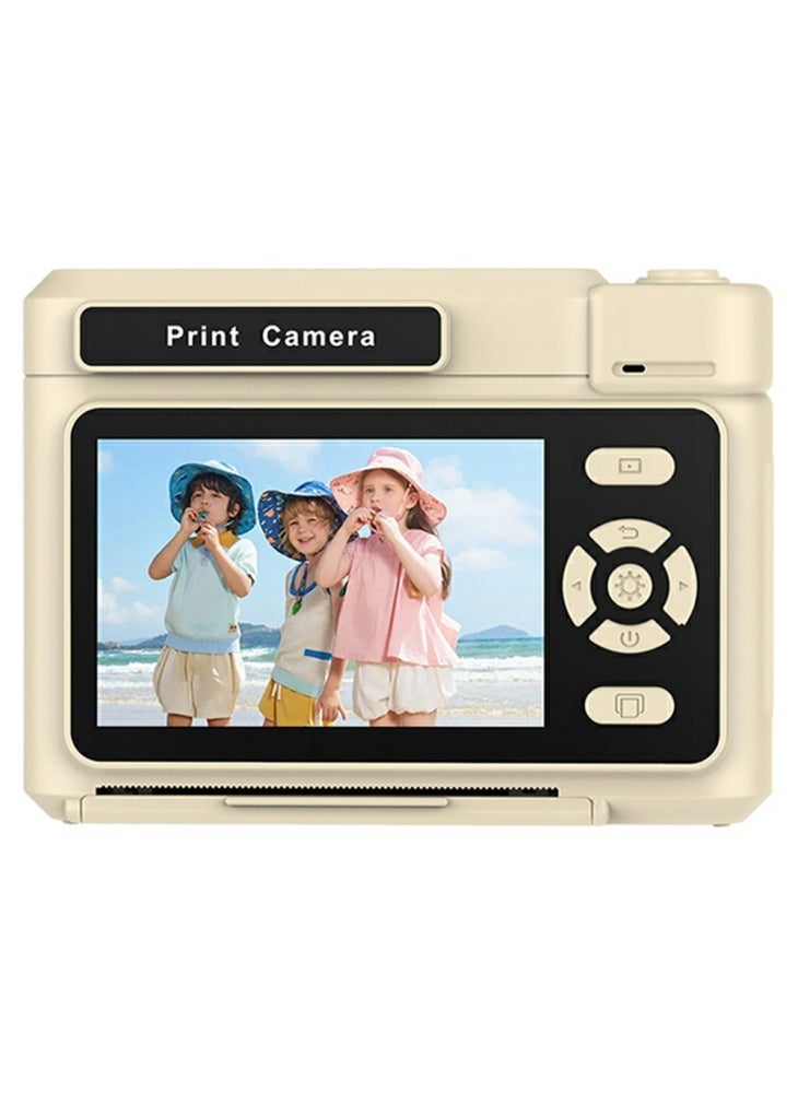 Generic D15 For Kids Portable Video Recorder 2.4 Inch IPS Screen Instant Print Camera with 32GB Card+Card Reader (Support Monochrome Printing) - Yellow - Image 2