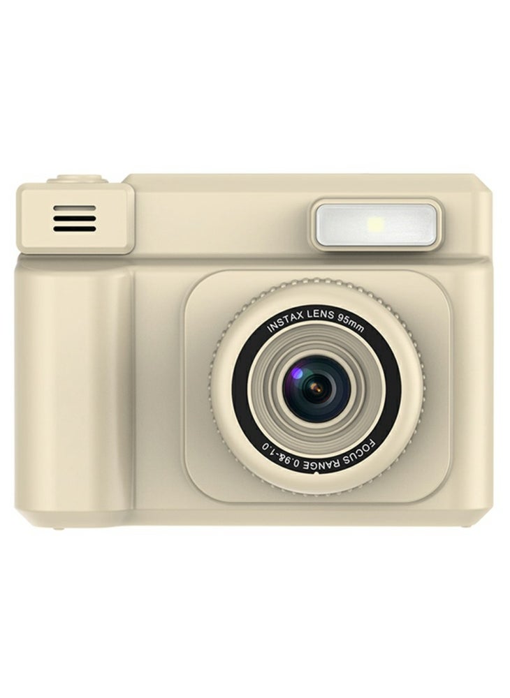 Generic D15 For Kids Portable Video Recorder 2.4 Inch IPS Screen Instant Print Camera with 32GB Card+Card Reader (Support Monochrome Printing) - Yellow - Image 1