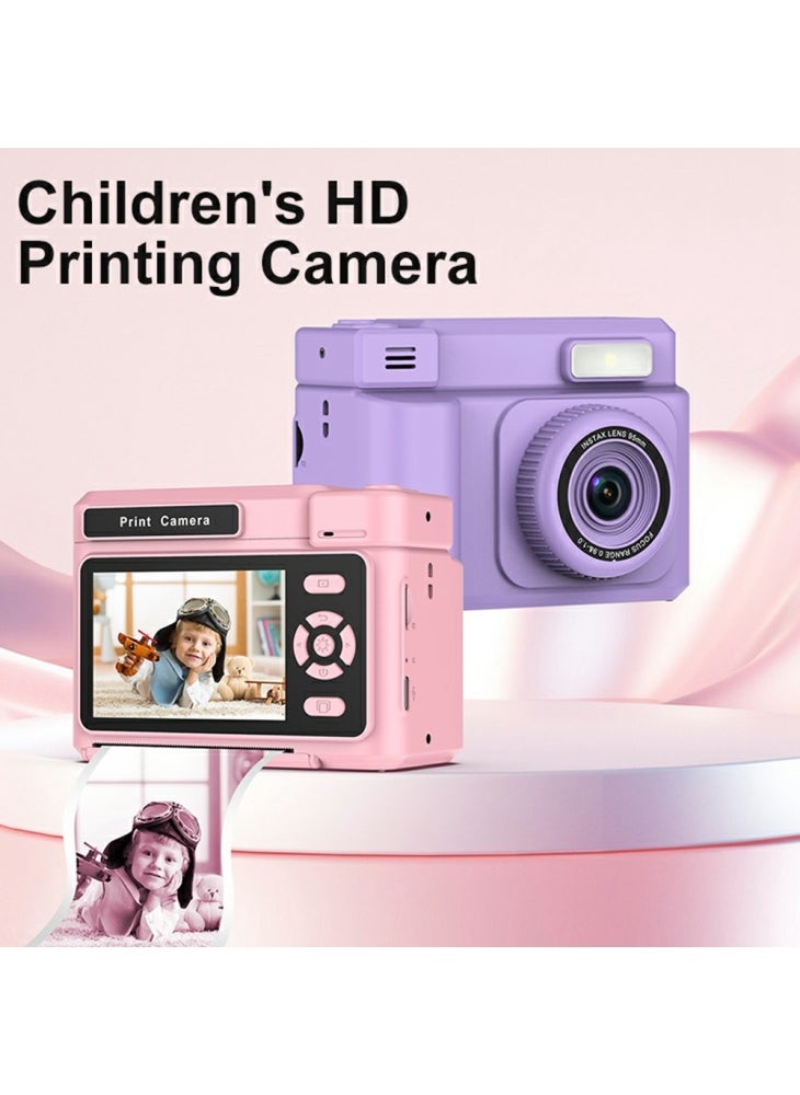 Generic D15 For Kids Portable Video Recorder 2.4 Inch IPS Screen Instant Print Camera with 32GB Card+Card Reader (Support Monochrome Printing) - Yellow - Image 4