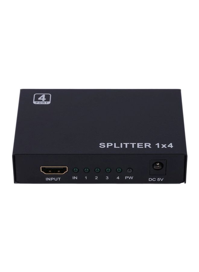 NIBEMINENT 4 Port Hub Repeater Black - Image 1