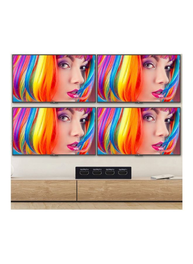 NIBEMINENT 4 Port Hub Repeater Black - Image 3