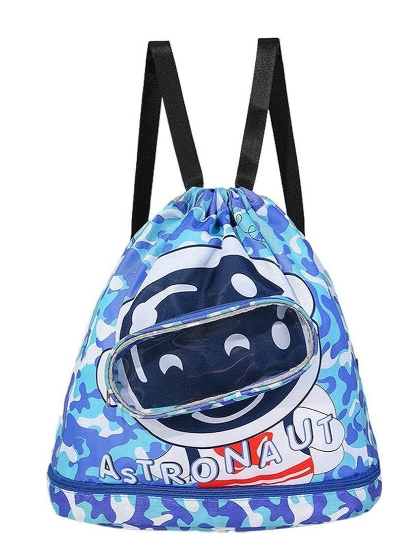 Swimming Bags for Kids, Kids Swimming Backpack,School Bag Dry Wet Separation,Sports Gym PE Bag,Waterproof Beach Backpack for Swimming Beach Pool School Gym Sports Travel  - Image 2