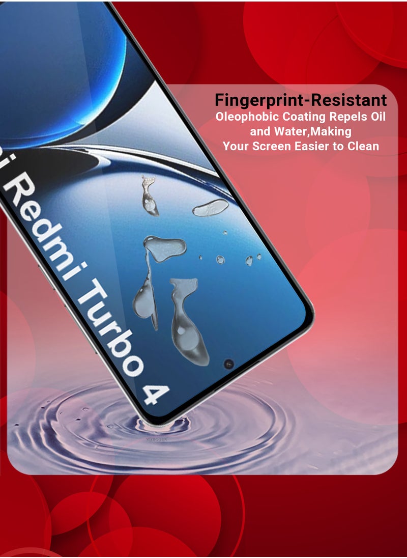 CATANES - Xiaomi Redmi Turbo 4 3D 3Packs Full Coverage Screen Protector Ultra HD Scratch Resistant Bubble-Free - Image 1