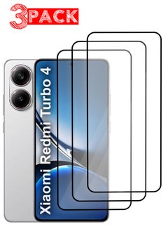 CATANES Xiaomi Redmi Turbo 4 3D 3Packs Full Coverage Screen Protector Ultra HD Scratch Resistant Bubble-Free  - Image 1