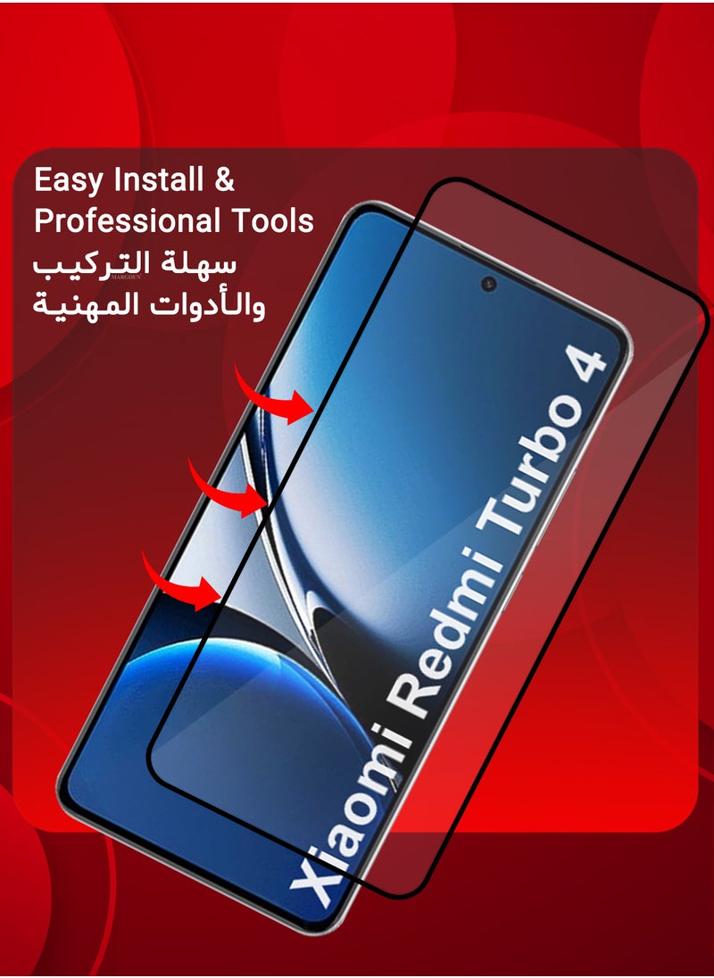 CATANES - Xiaomi Redmi Turbo 4 3D 3Packs Full Coverage Screen Protector Ultra HD Scratch Resistant Bubble-Free - Image 1