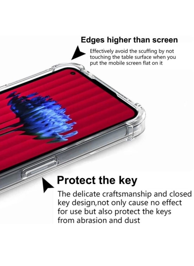 Raxoom Nothing Phone 1 Case Clear Transparent with 2pcs Screen Protector Reinforced Corners TPU Shock-Absorption Flexible Cell Phone Cover - Image 5