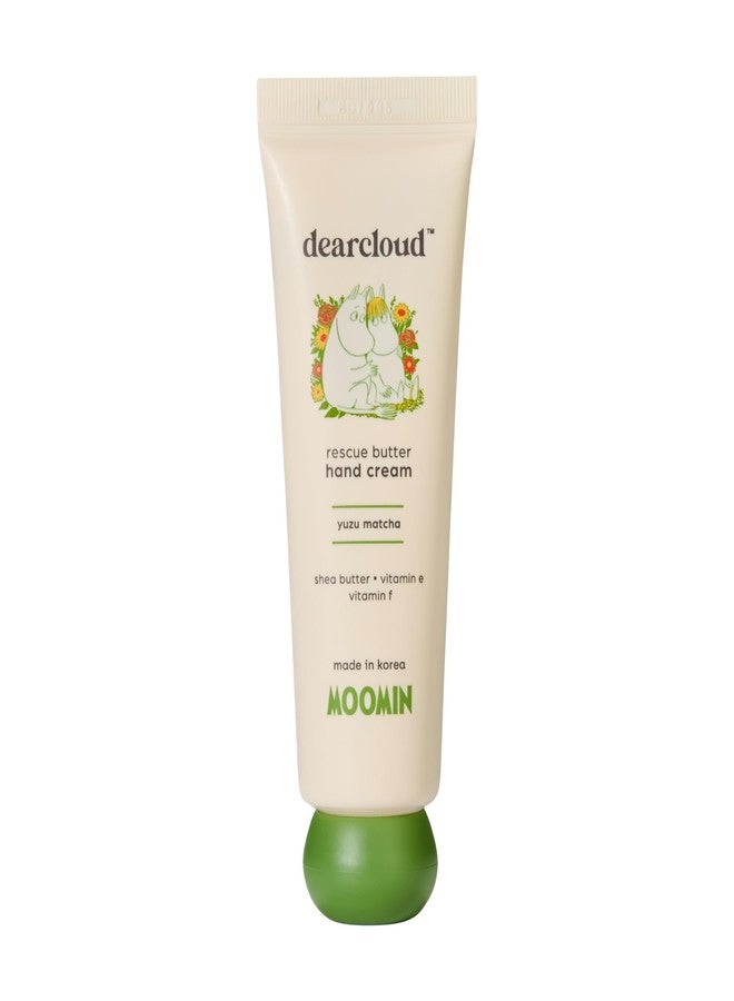 dearcloud Moomin Rescue Butter Hand Cream - Ultra Repair for Dry, Cracked Hands, Shea Butter, Vitamin E, and Vitamin F (Yuzu Matcha) - Image 1