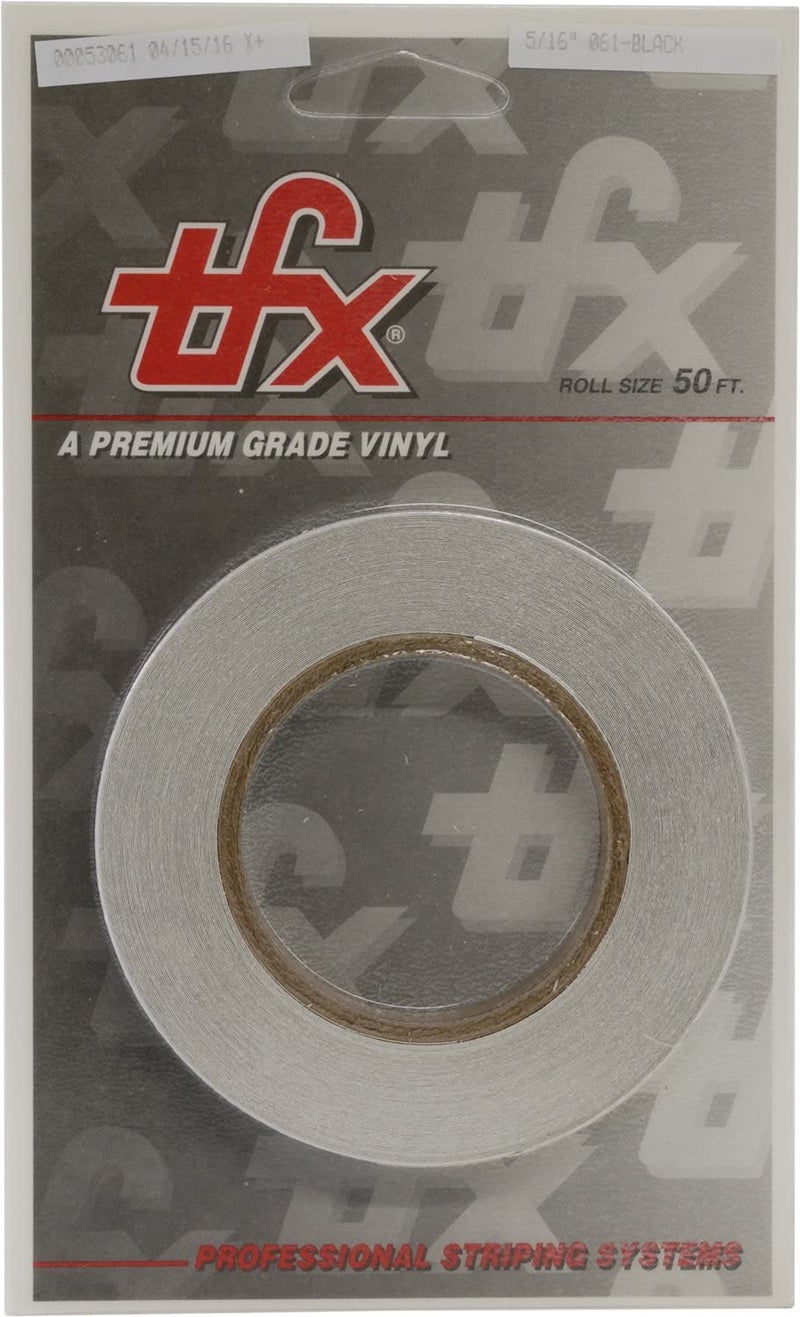 Universal TFX 00053061 - Auto Customizing Dual Pinstripe - 5/16" x 50' (1/8” Stripe, 1/8" Gap, Then 1/16” Stripe) - 061-Black - Image 2