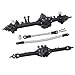 FACCNOY CNC Aluminum Front Rear Straight Axle for 110 RC Crawler Axial SCX10 II Vanquish VS410 Chassis Black - Image 2