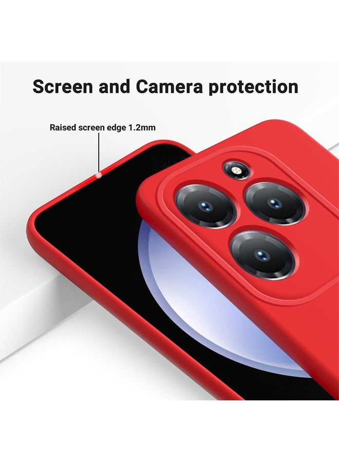 ريكون لاين غطاء حافظة Infinix Hot 40/40 Pro، حافظة هاتف واقية من السيليكون لهاتف Infinix Hot 40/40 Pro، غطاء نحيف رفيع لكامل الجسم يحمي غطاء ناعم مقاوم للصدمات لهاتف Infinix Hot 40/ Infinix Hot 40 Pro، أحمر - Image 3