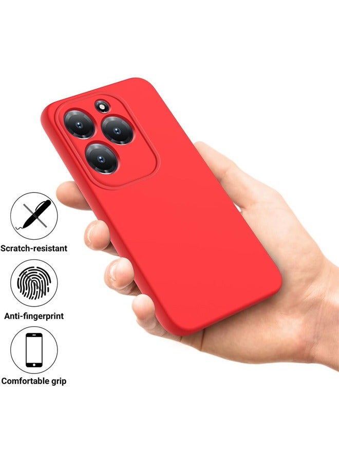 ريكون لاين غطاء حافظة Infinix Hot 40/40 Pro، حافظة هاتف واقية من السيليكون لهاتف Infinix Hot 40/40 Pro، غطاء نحيف رفيع لكامل الجسم يحمي غطاء ناعم مقاوم للصدمات لهاتف Infinix Hot 40/ Infinix Hot 40 Pro، أحمر - Image 5