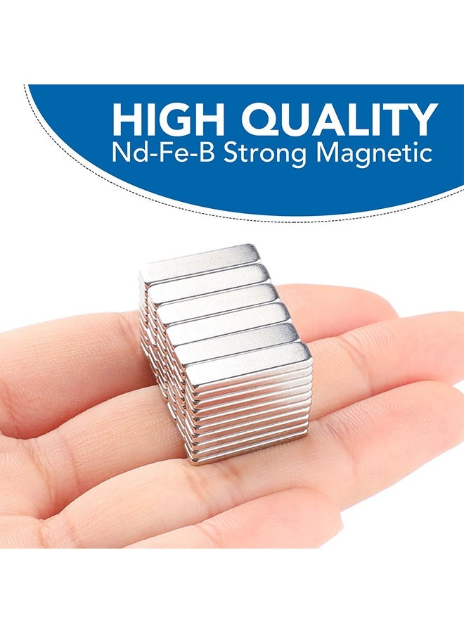 20PCS 20x5x2mm Neodymium Bar Magnets, Small Powerful Rare Earth Rectangle Magnets for Refrigerator Whiteboard Crafts Science Experiments Office Tool Storage - Image 4