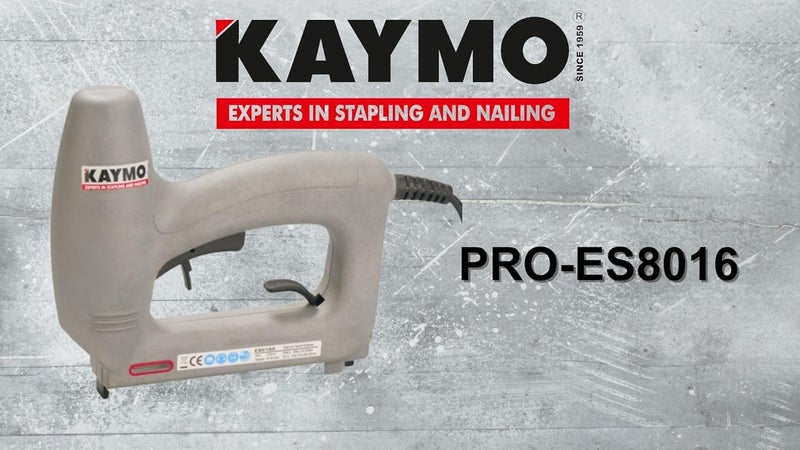 KAYMO دباسة كهربائية PRO-ES8016 مع دبابيس ثقيلة من السلسلة 80 8 مم (10000 قطعة) | تستخدم دبابيس السلسلة 80 | وزن خفيف 900 جرام | نطاق الدباسة 6 مم - 16 مم | قفل تفريغ سهل - Image 3