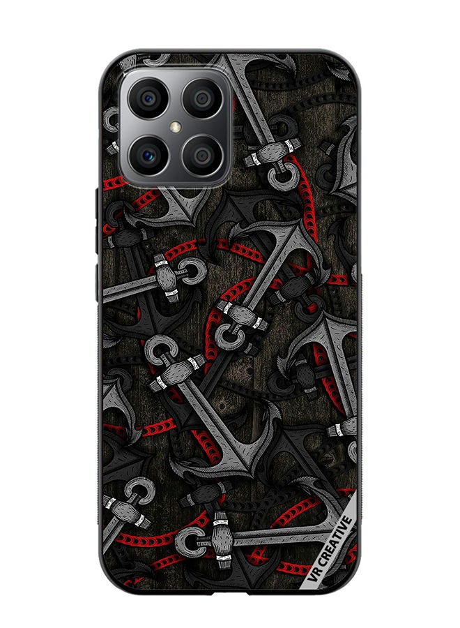 Protective Case Cover For Honor X8 Anchor Leggings Design Multicolour