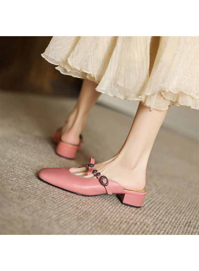 AME Fashion Mule Shoes 2025, Baroque-style One-strap Versatile Fashion Sandals For Women - Image 4