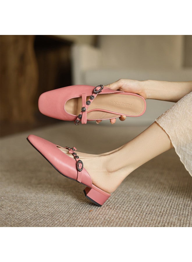 AME Fashion Mule Shoes 2025, Baroque-style One-strap Versatile Fashion Sandals For Women - Image 3