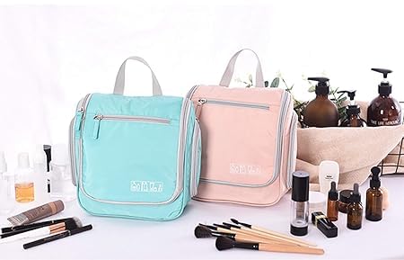 Keetly Travel Makeup BagPortable Small Toiletry Bag with Hanging Hook Cosmetic Bag WaterproofTravel Mekeup Case for Girls and Women Makeup OrganizerMen Toiletry Bag Black - Image 3