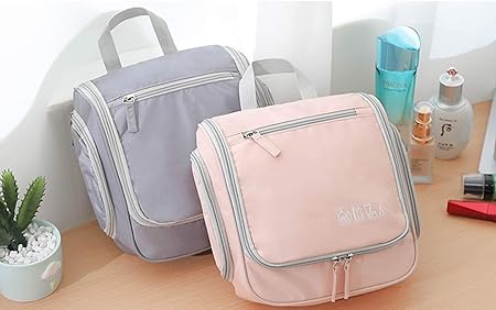 Keetly Travel Makeup BagPortable Small Toiletry Bag with Hanging Hook Cosmetic Bag WaterproofTravel Mekeup Case for Girls and Women Makeup OrganizerMen Toiletry Bag Black - Image 4