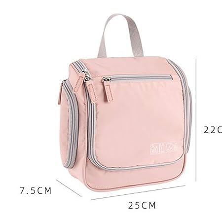 Keetly Travel Makeup BagPortable Small Toiletry Bag with Hanging Hook Cosmetic Bag WaterproofTravel Mekeup Case for Girls and Women Makeup OrganizerMen Toiletry Bag Black - Image 2