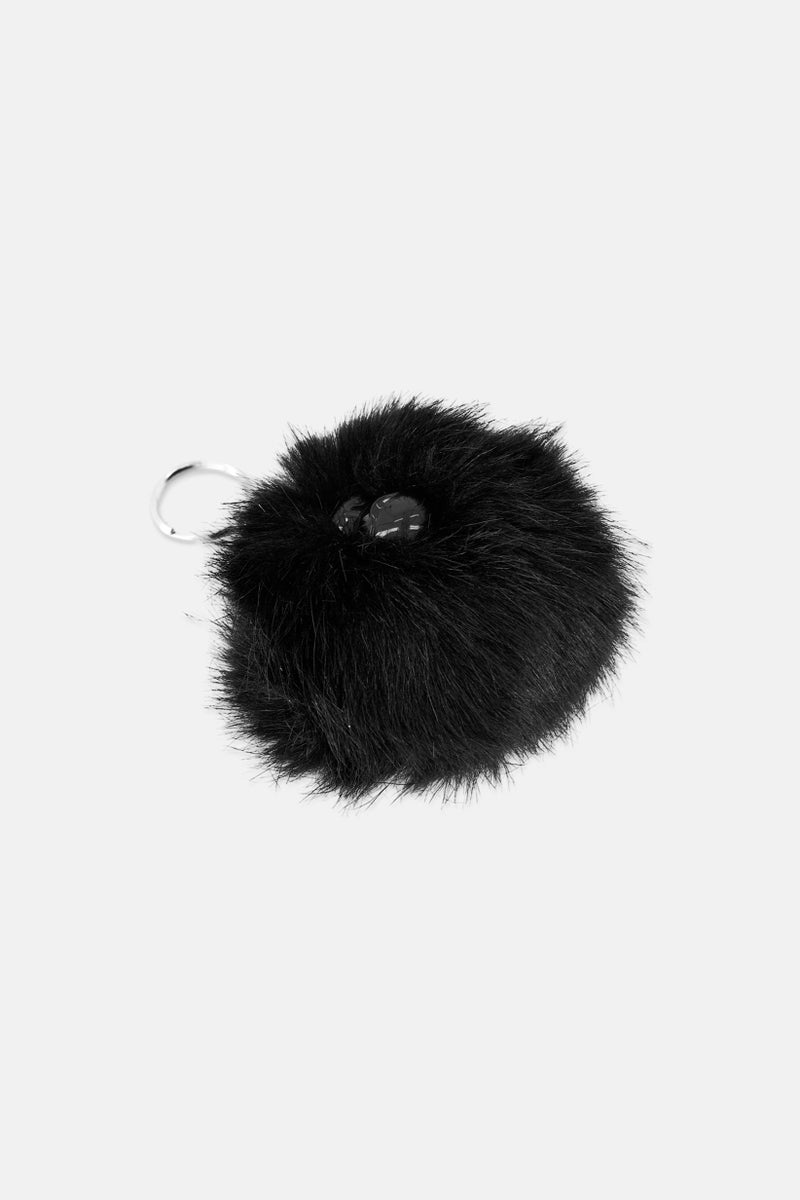kipling Pompom Monkey Keychain, Black  - Image 1