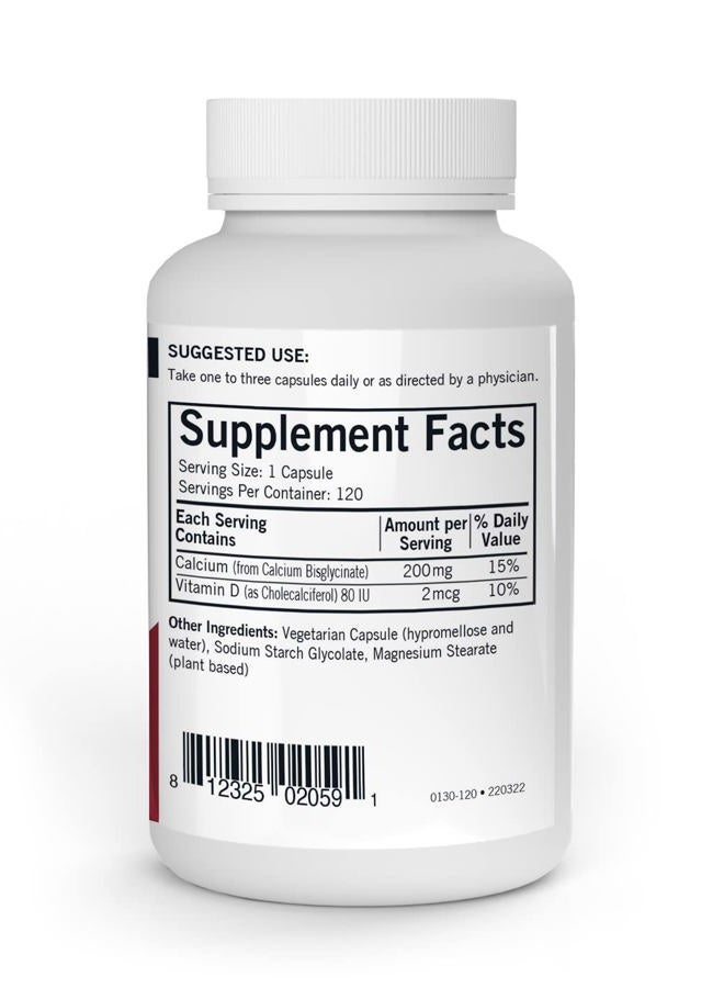 Kirkman S Purest Calcium 200 Mg Bio Max Series Hypoallergenic Vegetarian Capsules, 120 Count - Image 2