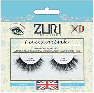 ZURI Fauxmink False Eyelashes XD8D XDimensional Natural False Lashes False Eyelashes Natural Look Thick Eyelashes With Lash Applicator Natural Eyelashes with Glue Mink Eyelashes Style 981 - Image 1
