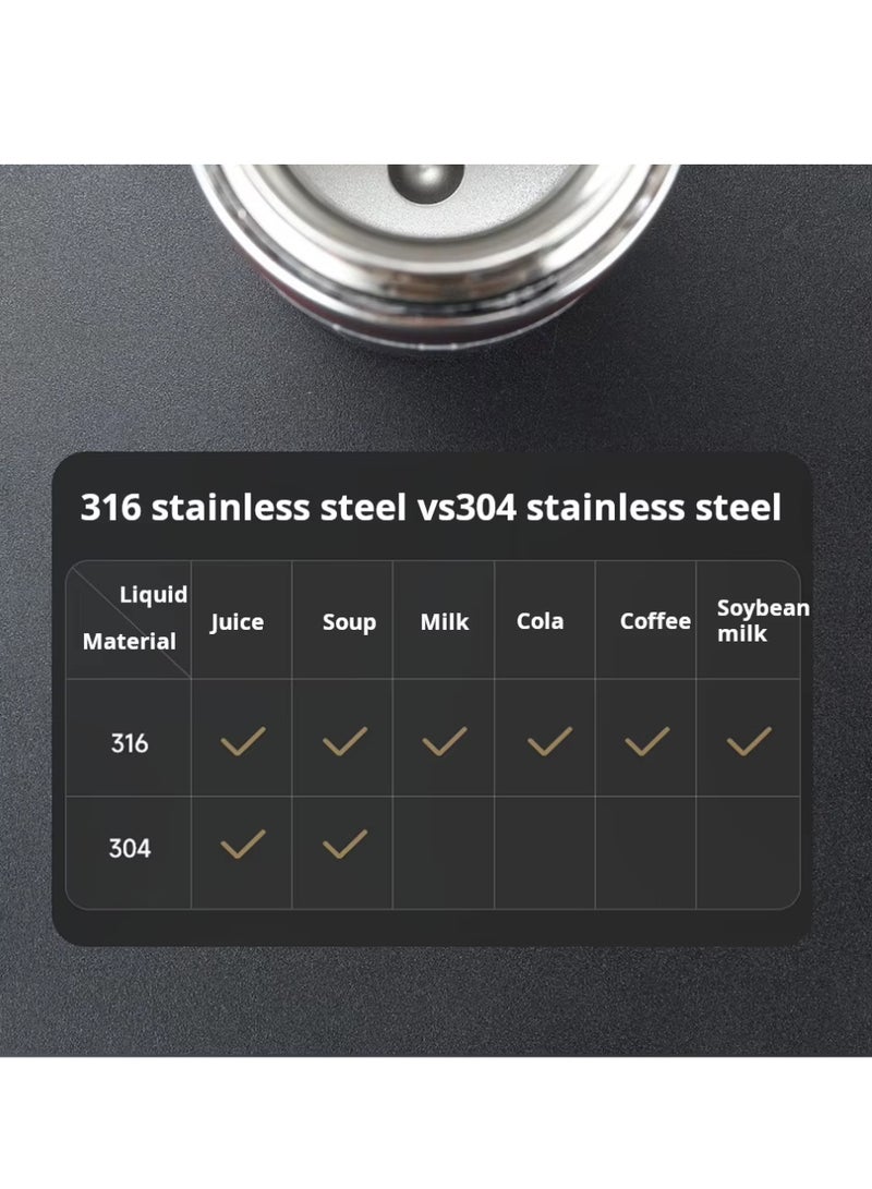 سبال كوب سفر مزدوج الجدار من الفولاذ المقاوم للصدأ، زجاجة مياه معزولة سعة 1000 مل، ترمس للسيارة، للاستخدام الخارجي - Image 3