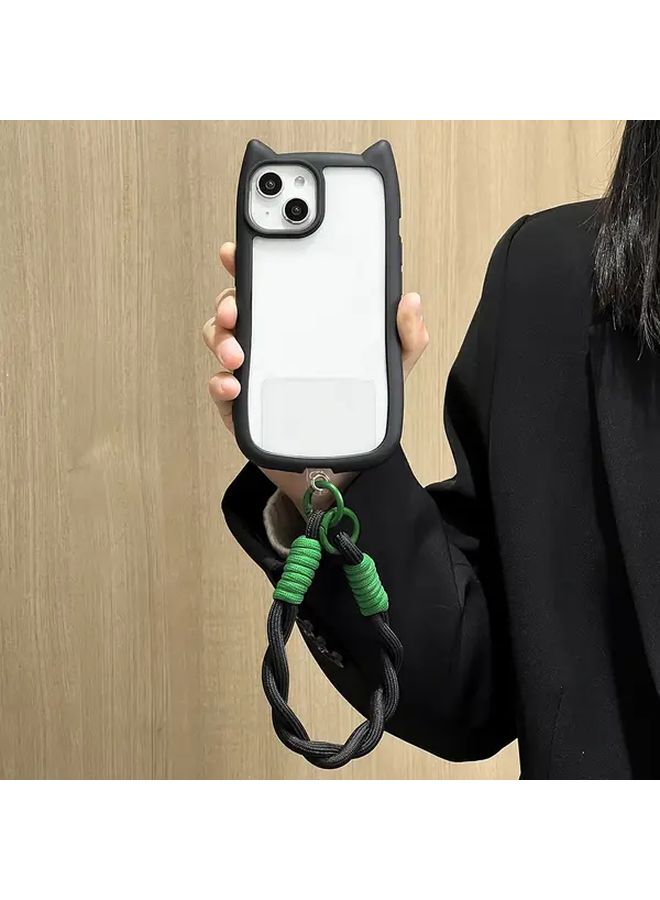 Compact Phone Case With Short Bracelet Design For IPhone 13 Mixed Color 4 Featuring Braided Lanyard Options - Image 3
