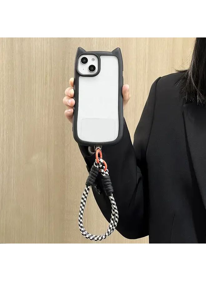 Compact Phone Case With Short Bracelet Design For IPhone 13 Mixed Color 4 Featuring Braided Lanyard Options - Image 5