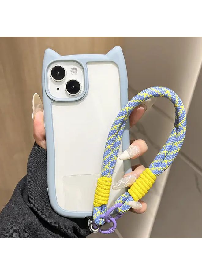 Compact Phone Case With Short Bracelet Design For IPhone 13 Mixed Color 4 Featuring Braided Lanyard Options - Image 2