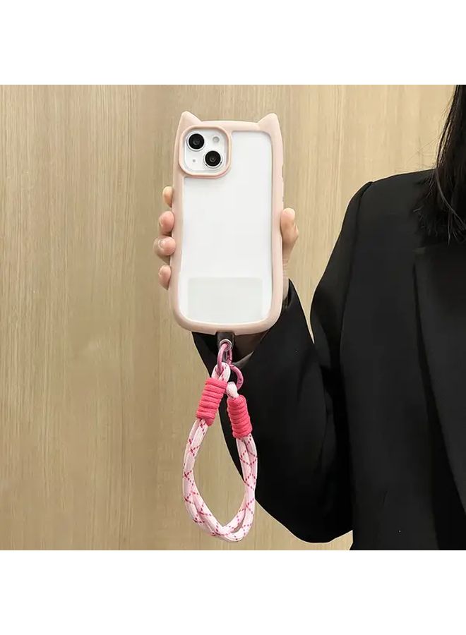 Compact Phone Case With Short Bracelet Design For IPhone 13 Mixed Color 4 Featuring Braided Lanyard Options - Image 4