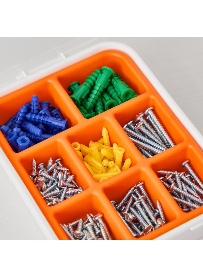 هوم بوكس طقم براغي ومقابس مكون من 195 قطعة من HBSO DIY - Image 3