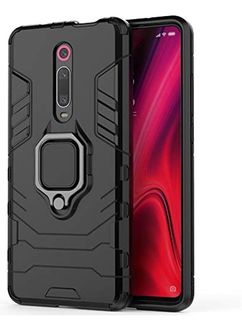 Mi 9t / Mi 9t Pro / K20 Pro Cover Design Protective Case With 360 Degree Rot - Black - Image 1