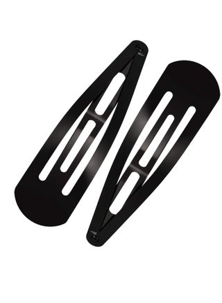 20 Pieces 3.1 Inch Large Metal Snap Hair Clips No Slip Hair Barrettes Girls Women Hair Accessories (Black)