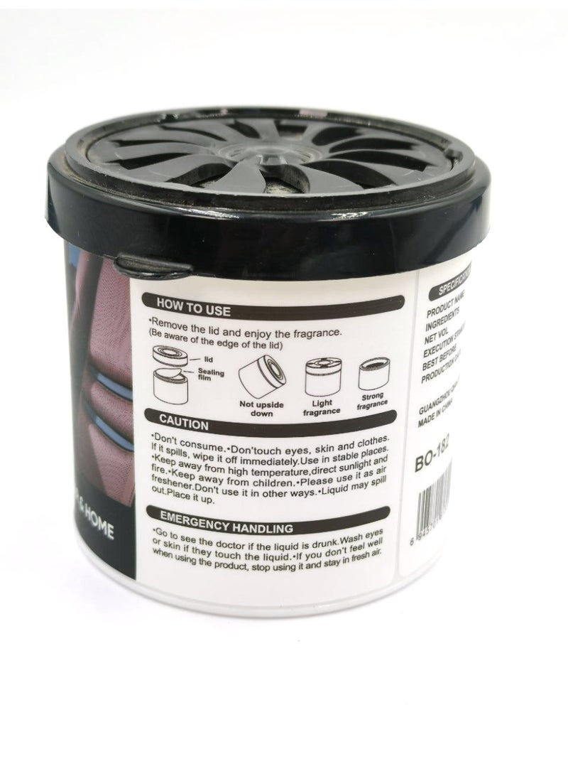 BLACK ODOR 120ml New Car Scent Gel Air Freshener Can for Car, Home, Office, Long-Lasting Odor Eliminator, Dashboard & Cup Holder Placement, Model BO-182 - Image 2
