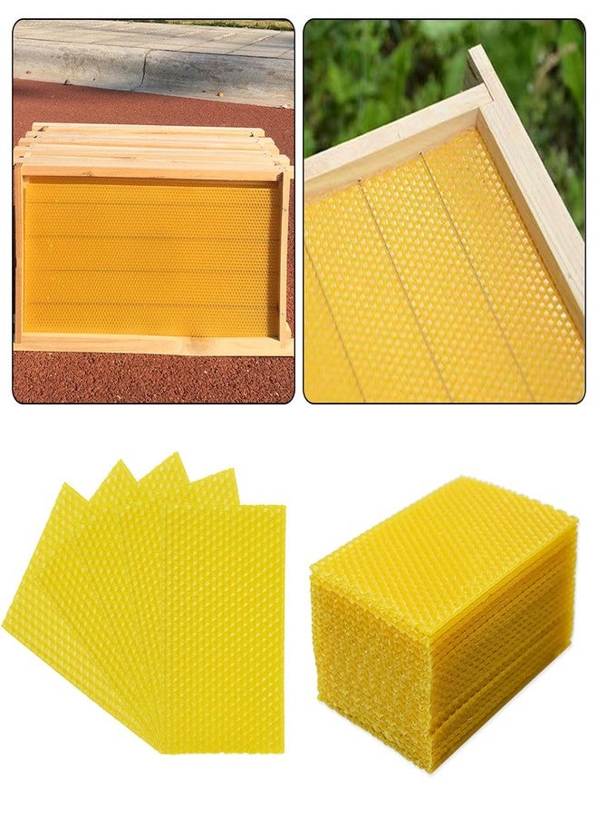 Flylin 20Pcs Beeswax DIY Candle Making Kit, Natural Beeswax Honeycomb Sheets for Candle Making Beekeeping, Beehive Wax Foundation Sheets Candle Rolling Kit for Beeswax Sheets & Decorations (132 x 90 mm) - Image 4