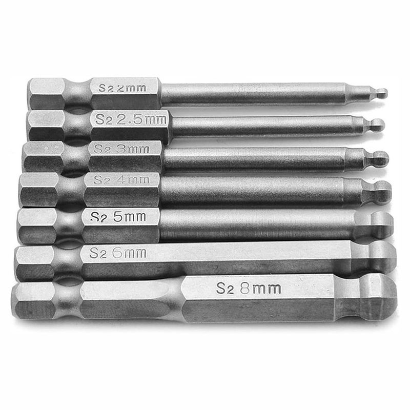 H2 Ball End Hexagon Head Screwdriver Bit Precision Alloy For Electric Manual And Pneumatic Tool Secure Fastening Reduced Damage - Image 1