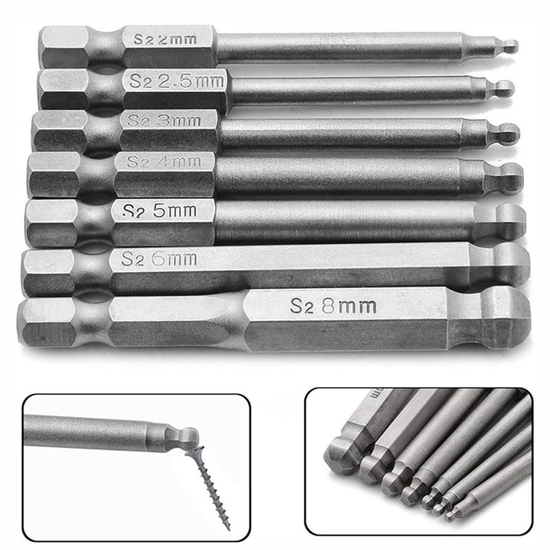 H2 Ball End Hexagon Head Screwdriver Bit Precision Alloy For Electric Manual And Pneumatic Tool Secure Fastening Reduced Damage - Image 5