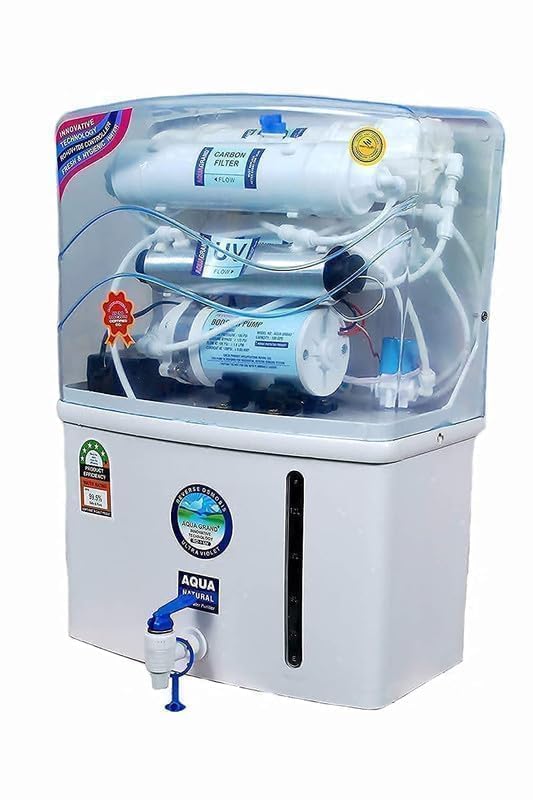 Aqua Grand Plus RO Domestic Water Purifier RO LED UVCOPPER WITH ZINC HIGH TDS MEMBRANE TDS CONTROL Best For High Fluoride or Chemical Water 20 LPH 12 Liter Storage Aquagrand Premium - Image 3