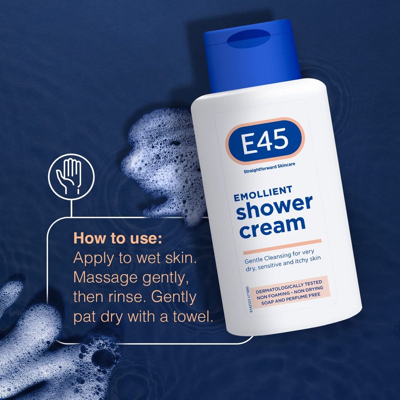 E45 shower cream 200ml - Image 4
