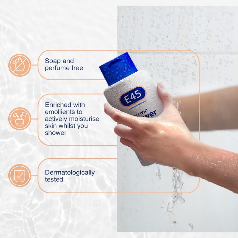 E45 shower cream 200ml - Image 3