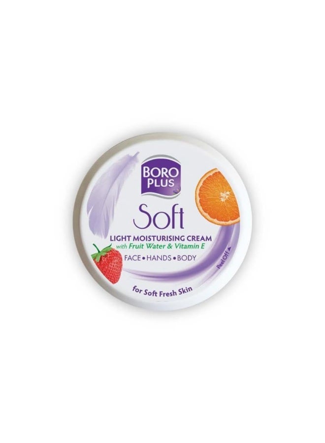 Boro Plus BoroPlus Soft Light Moisturising Cream | Light & Non-sticky | Provides 24 hour moisturisation | For Soft Fresh Skin 50ml - Image 1