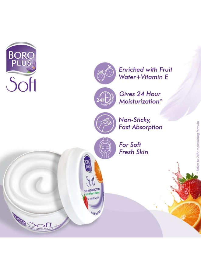 Boro Plus BoroPlus Soft Light Moisturising Cream | Light & Non-sticky | Provides 24 hour moisturisation | For Soft Fresh Skin 50ml - Image 4