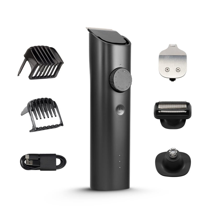 M I MI Xiaomi Grooming Kit,(Trimmer Kit) All-In-One Professional Styling trimmer, Body Groomer, Nose & Ear Hair Trimming blade, Beard Comb,40 Length Settings,0.5mm Precision,Type-C & 90 min Run Time,Black - Image 5