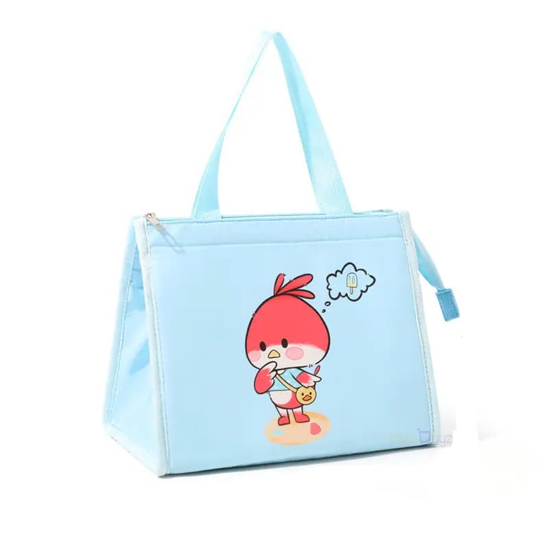 INSTABUYZ Hot & Cold Leak Proof Lunch Bag for Office School Kids Men & Women Storage Bag with Handle Tiffin Bag (Angry Bird) - Image 1