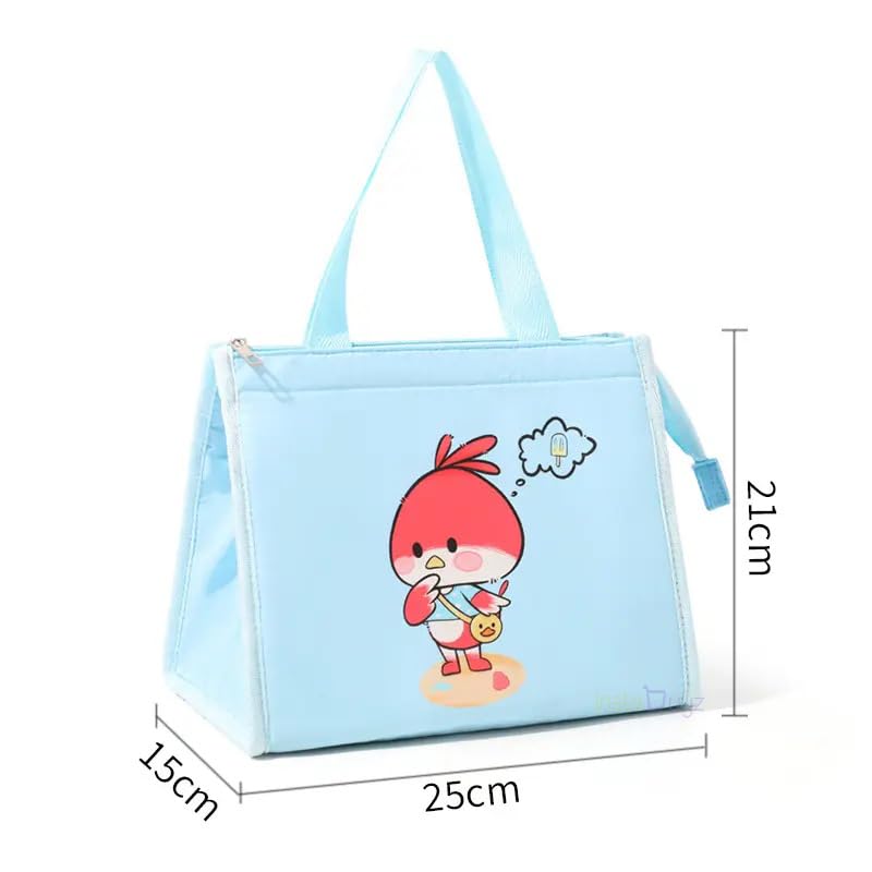 INSTABUYZ Hot & Cold Leak Proof Lunch Bag for Office School Kids Men & Women Storage Bag with Handle Tiffin Bag (Angry Bird) - Image 2