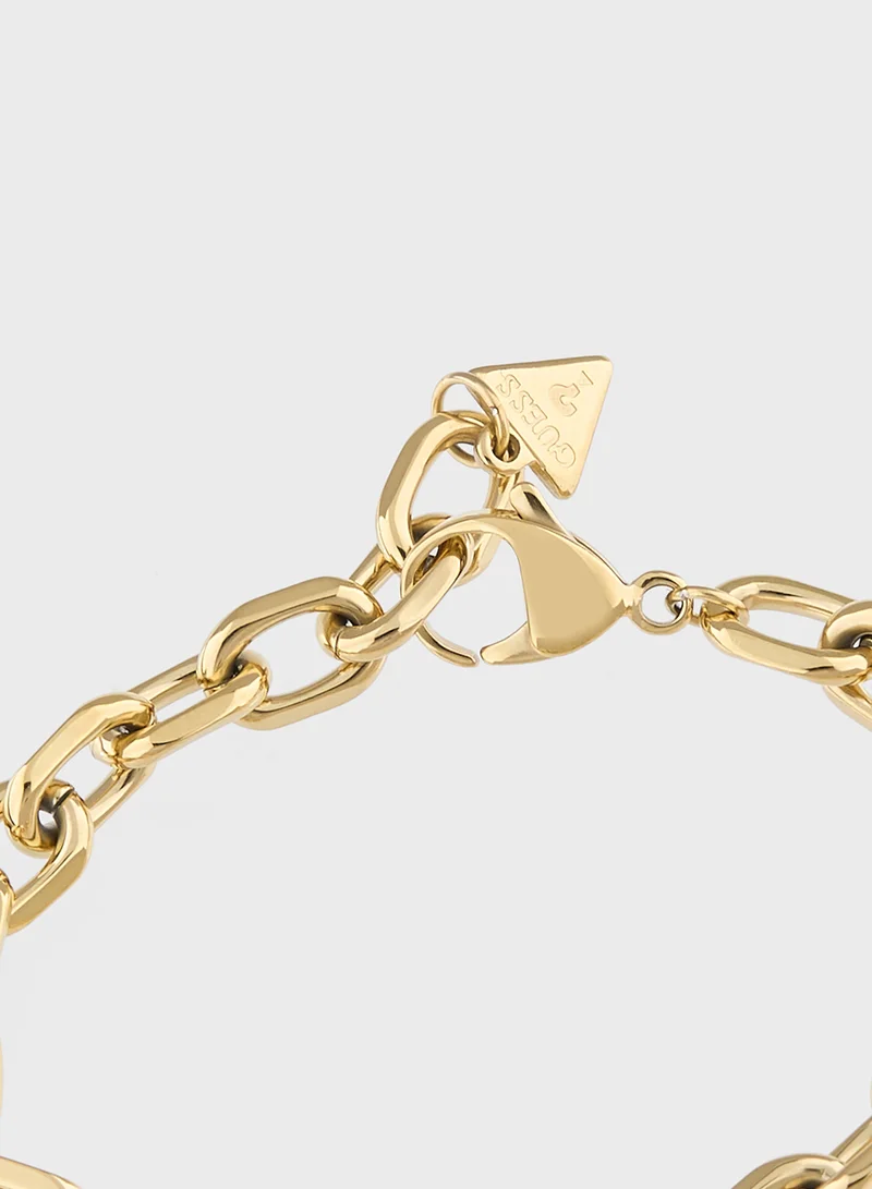 GUESS Jubb05031Jwygs Love & Flowers Chain Bracelet