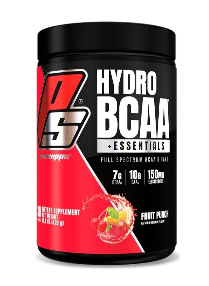 ProSupps PROSUPPS Hydro BCAA Plus Essentials 30 Serving Fruit Punch - Image 1