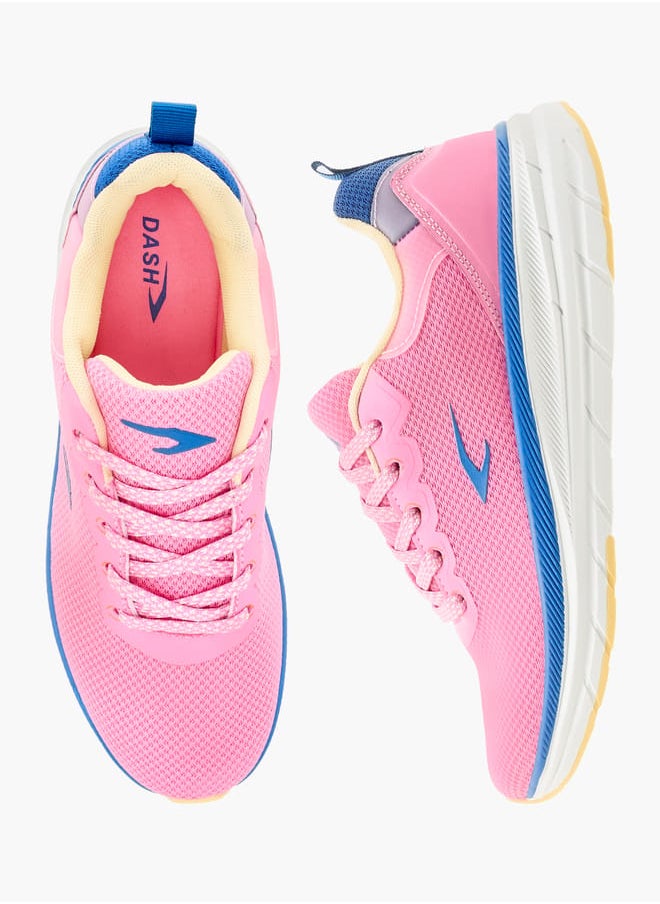 Dash Women Colourblock Sports Shoes with Lace-Up Closure  - Image 1