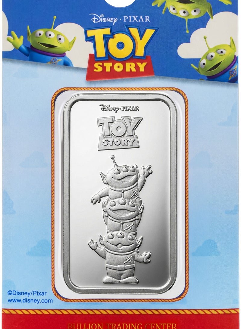BTC 31.1g Disney Silver Ingot- Aliens - Image 1